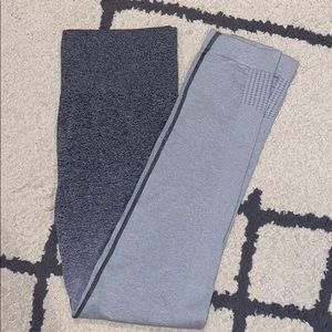 Grey-light grey ombré workout legging(squat proof)